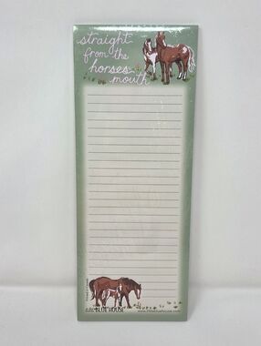Little Blue House Magnetic Horse Theme List Pad